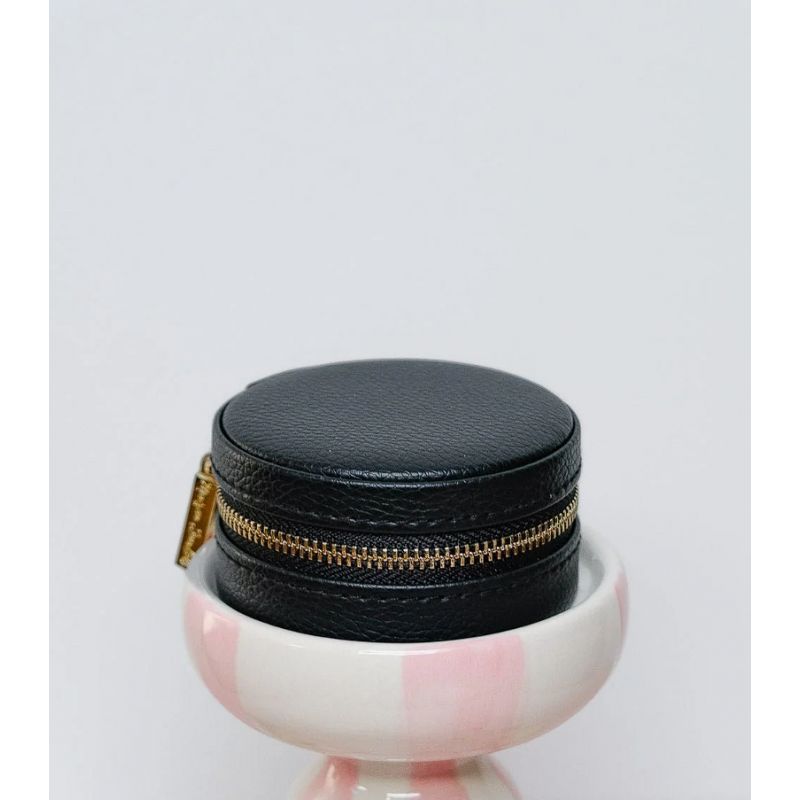 Boîte à bijoux de voyage ronde Yvonne