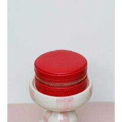 Boîte à bijoux de voyage ronde Yvonne