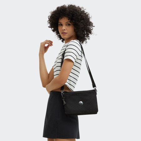 Sac Bandoulière Riri L Black Sign en Toile 