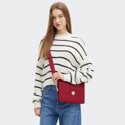 Sac Bandoulière Riri L Red Red Wine en Toile 