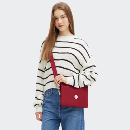 Sac Bandoulière Riri L Red Red Wine en Toile 