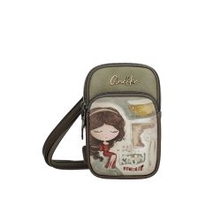 Mini Sac Bandoulière avec Poche Muse en Synthétique