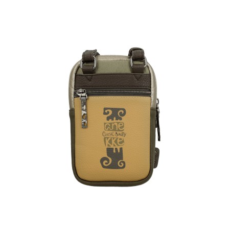 Mini Sac Bandoulière avec Poche Muse en Synthétique