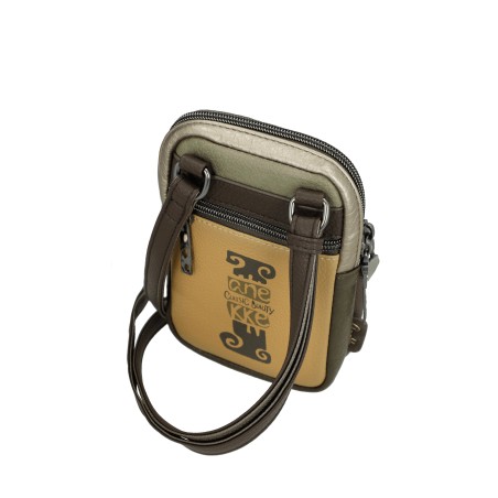 Mini Sac Bandoulière avec Poche Muse en Synthétique