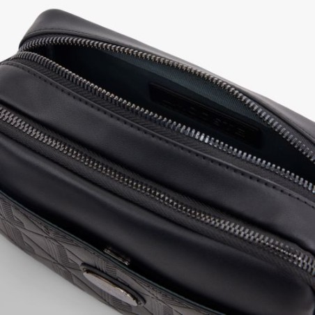Sacoche verticale monogramme en cuir 