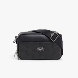 Sacoche verticale monogramme en cuir 