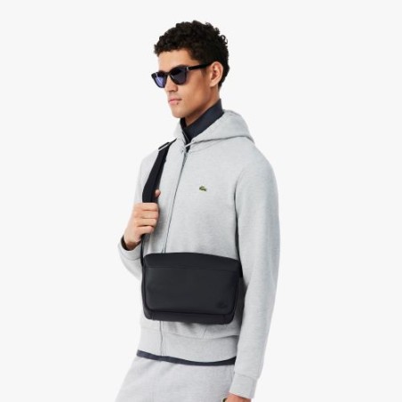 Sac bandoulière reporter synthétique noir