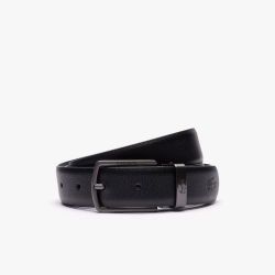 Coffret ceinture en cuir et 2 boucles 