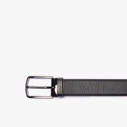 Coffret ceinture en cuir et 2 boucles 