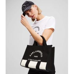 Sac à Main M Rue Saint-Guillaume Bicolore en Toile