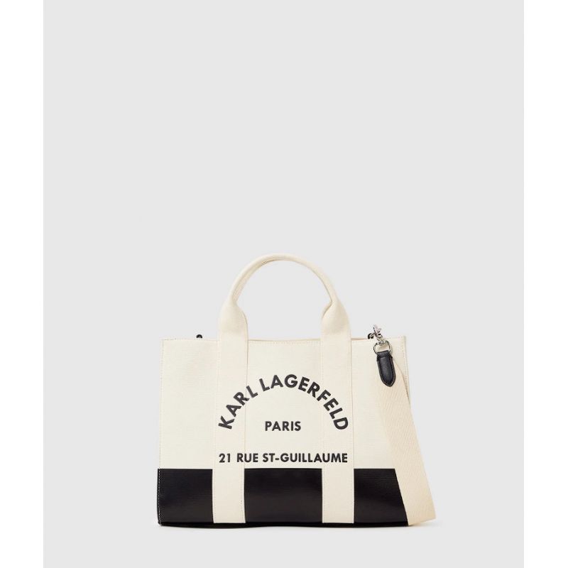 Sac à Main M Rue Saint-Guillaume Bicolore en Toile