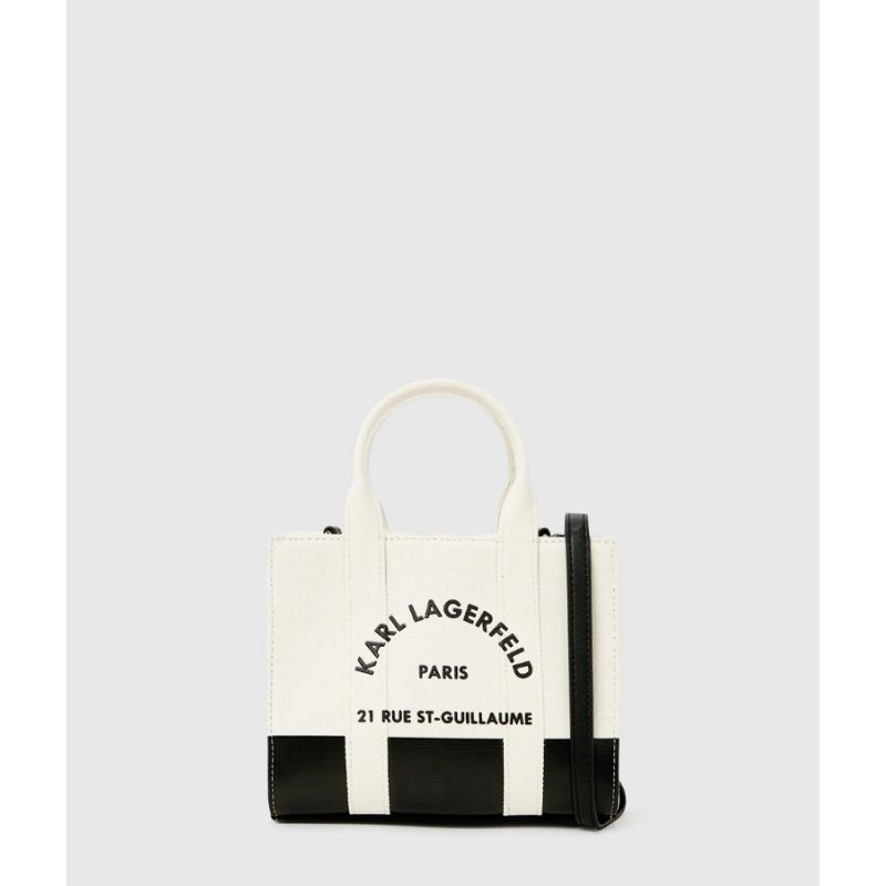 Mini Sac cabas Rue Saint-Guillaume Bicolore en Toile