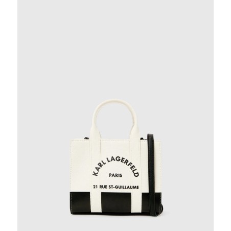 Mini Sac cabas Rue Saint-Guillaume Bicolore en Toile