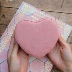 Boîte à Bijoux Coeur Céleste Rose