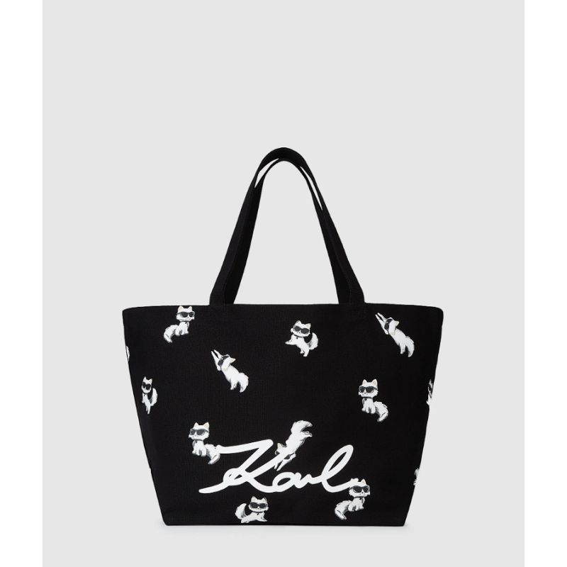 Sac Shopping Ikon Choupette en Toile