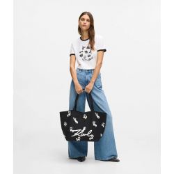 Sac Shopping Ikon Choupette en Toile