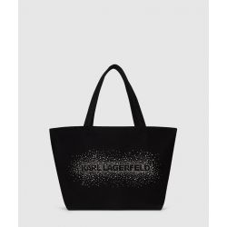 Sac Shopping Logo Strass en Toile