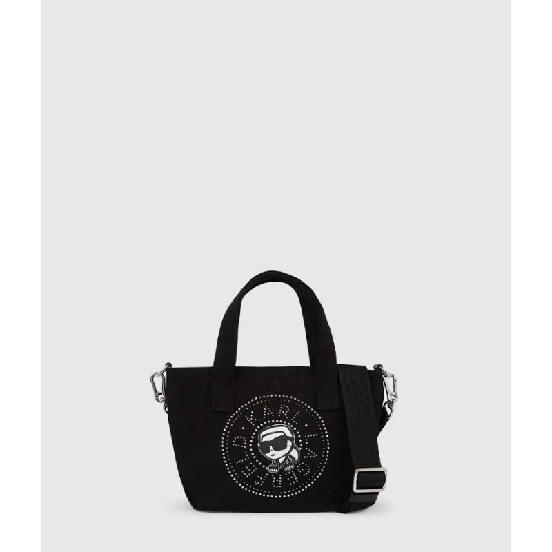 Mini Sac Cabas Ikon Strass en Toile