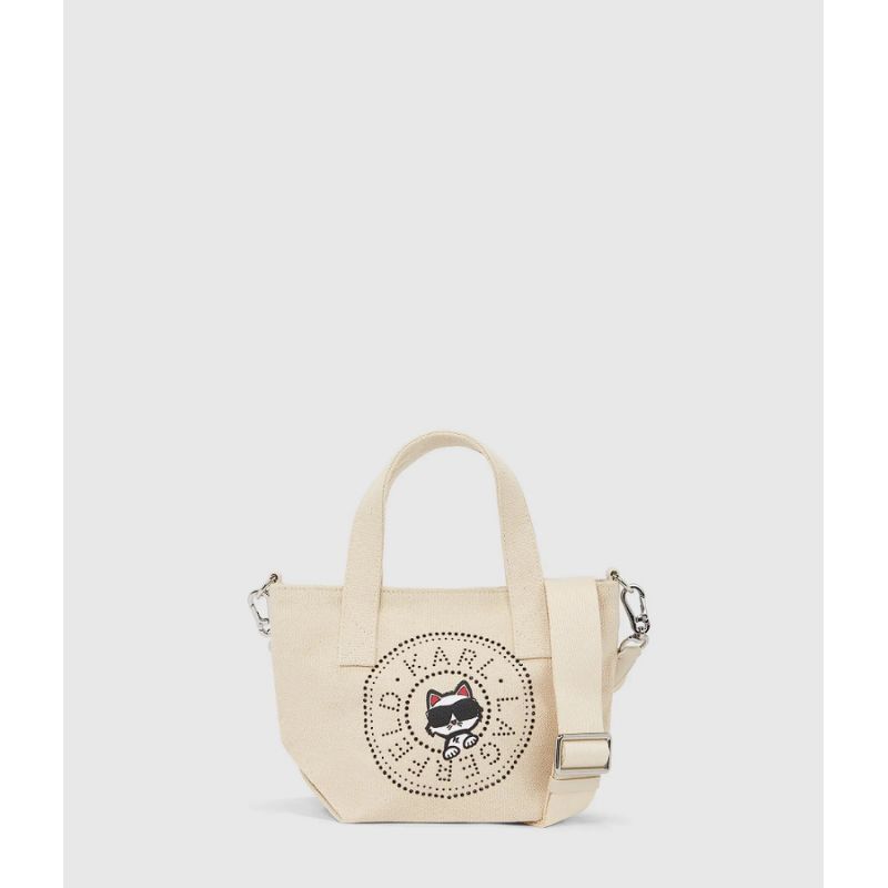 Mini Sac Cabas Ikon Choupette en Toile