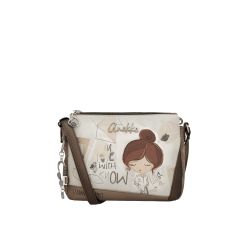 Sac Bandoulière 3 Compartiments Sophia en Synthétique