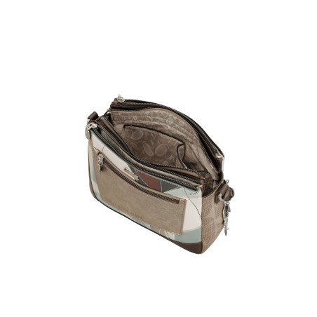 Sac Bandoulière 3 Compartiments Sophia en Synthétique