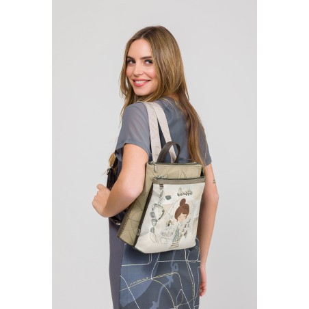 Sac à Dos Carré Sophia en Synthétique