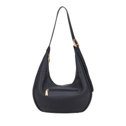 Sac Epaule demi-lune Camille en Cuir
