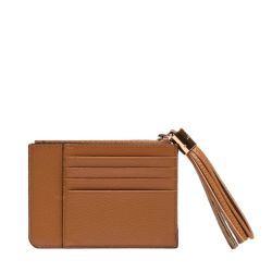 Porte-Cartes Zippé L avec Gousset Premier Flirt en Cuir