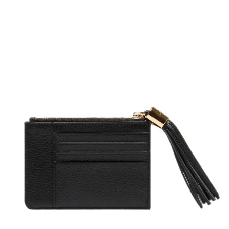 Porte-Cartes Zippé L avec Gousset Premier Flirt en Cuir