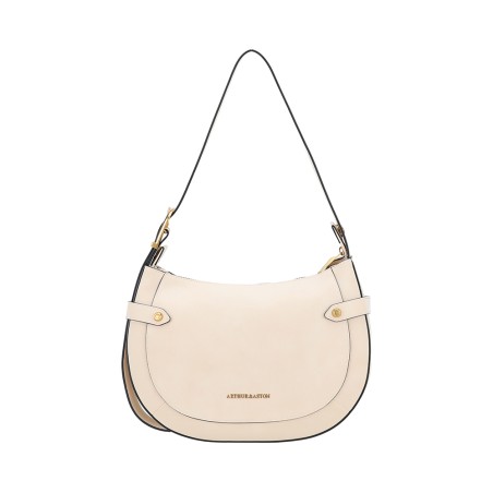 Sac épaule bandoulière croûte de cuir Madelena - Arthur & Aston