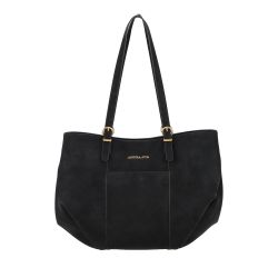 Sac cabas L croûte de cuir Madelena