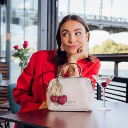 Petit Sac à Main Bowling Sian en Synthétique