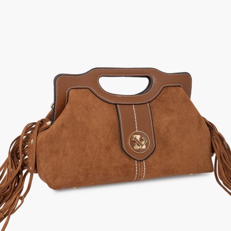 Mini Sac Shopping Sammy à Franges en Synthétique