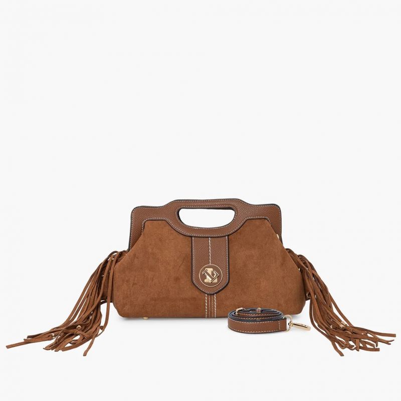 Mini Sac Shopping Sammy à Franges en Synthétique