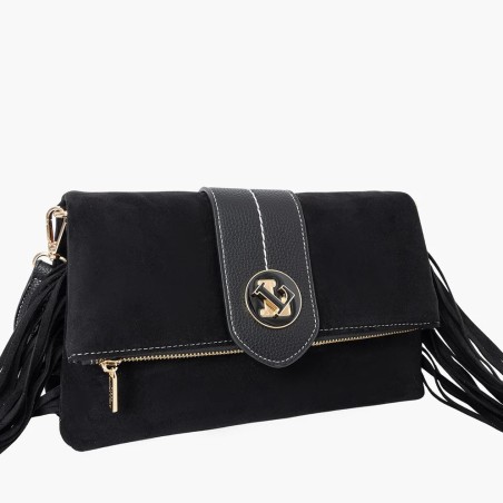 Sac Porté Epaule Sammy à Franges en Synthétique