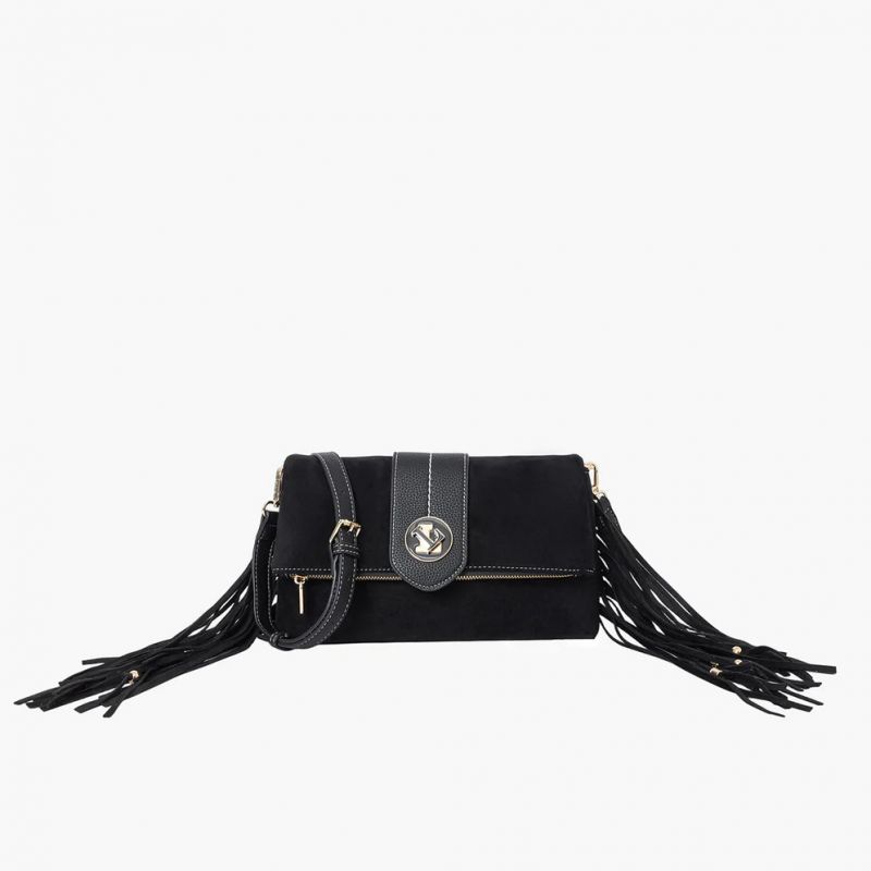 Sac Porté Epaule Sammy à Franges en Synthétique