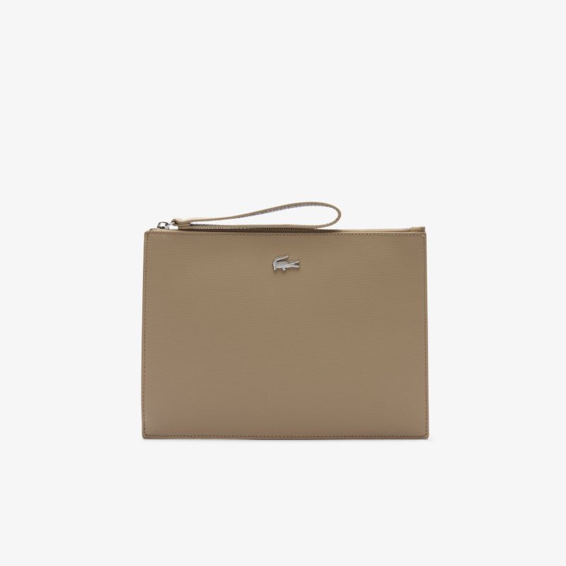 Pochette Zippée Anna en Synthétique - Lacoste