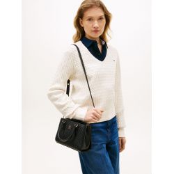 Cabas bandoulière à monogramme TH