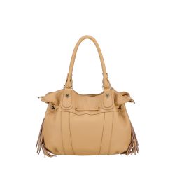Sac Epaule M Camille à Franges en Cuir