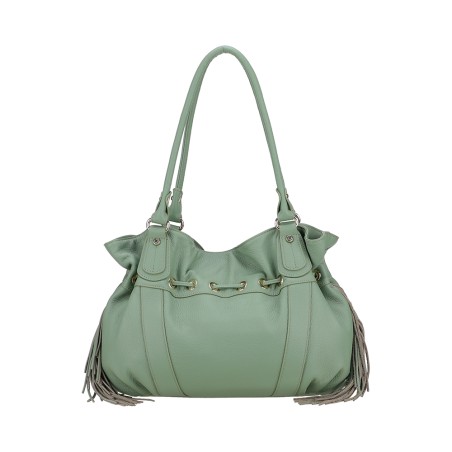 Sac Epaule L Camille à Franges en Cuir