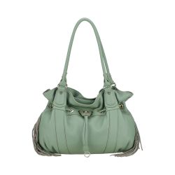 Sac Epaule L Camille à Franges en Cuir