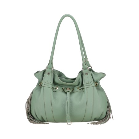 Sac Epaule L Camille à Franges en Cuir