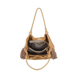 Sac Epaule L Camille à Franges en Cuir