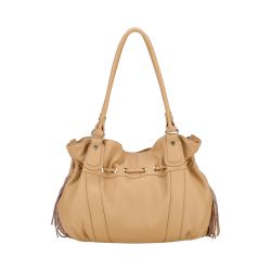 Sac Epaule L Camille à Franges en Cuir