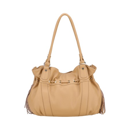 Sac Epaule L Camille à Franges en Cuir