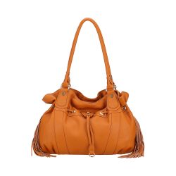 Sac Epaule L Camille à Franges en Cuir