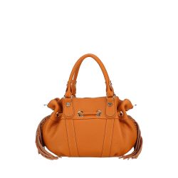 Mini Sac à Main Camille à Franges en Cuir