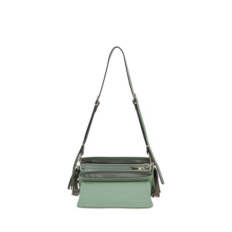 Pochette Bandoulière Camille à Franges en Cuir