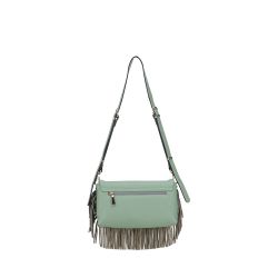 Pochette Bandoulière Camille à Franges en Cuir