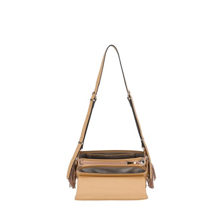 Pochette Bandoulière Camille à Franges en Cuir